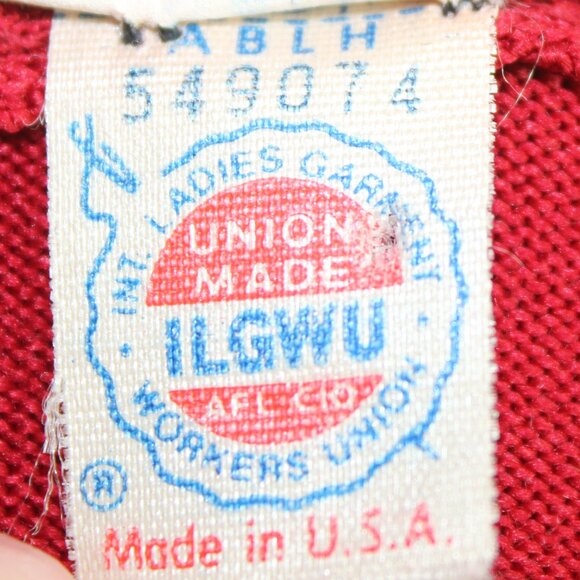 Givenchy Sport Vintage Cranberry Scarf Tie Long Sleeve Sweater Size 34 US Small - Picture 6 of 7